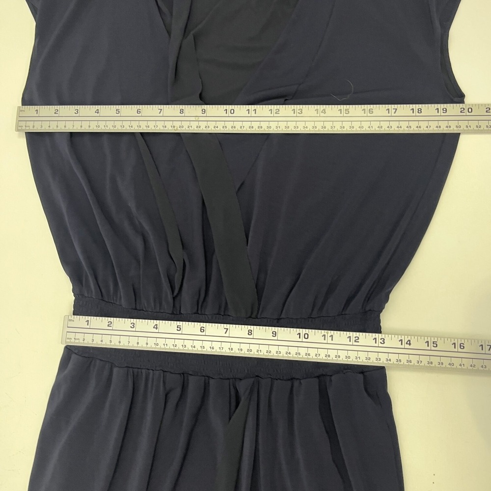 Escada Womens 38 Navy Blue Blouson Dress Viscose Blend Career Business Cocktail - Picture 10 of 15
